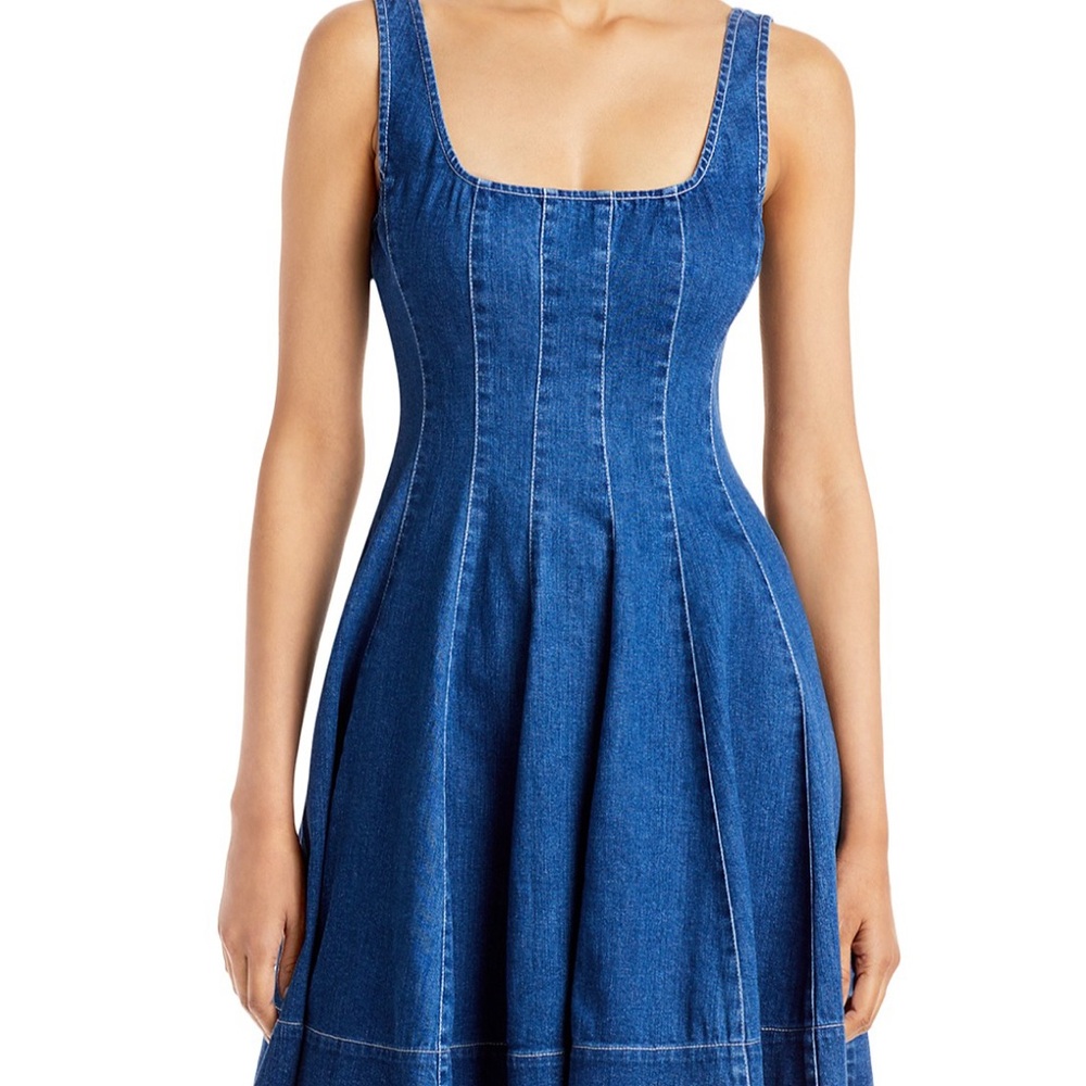 Staud Wells Dress Denim